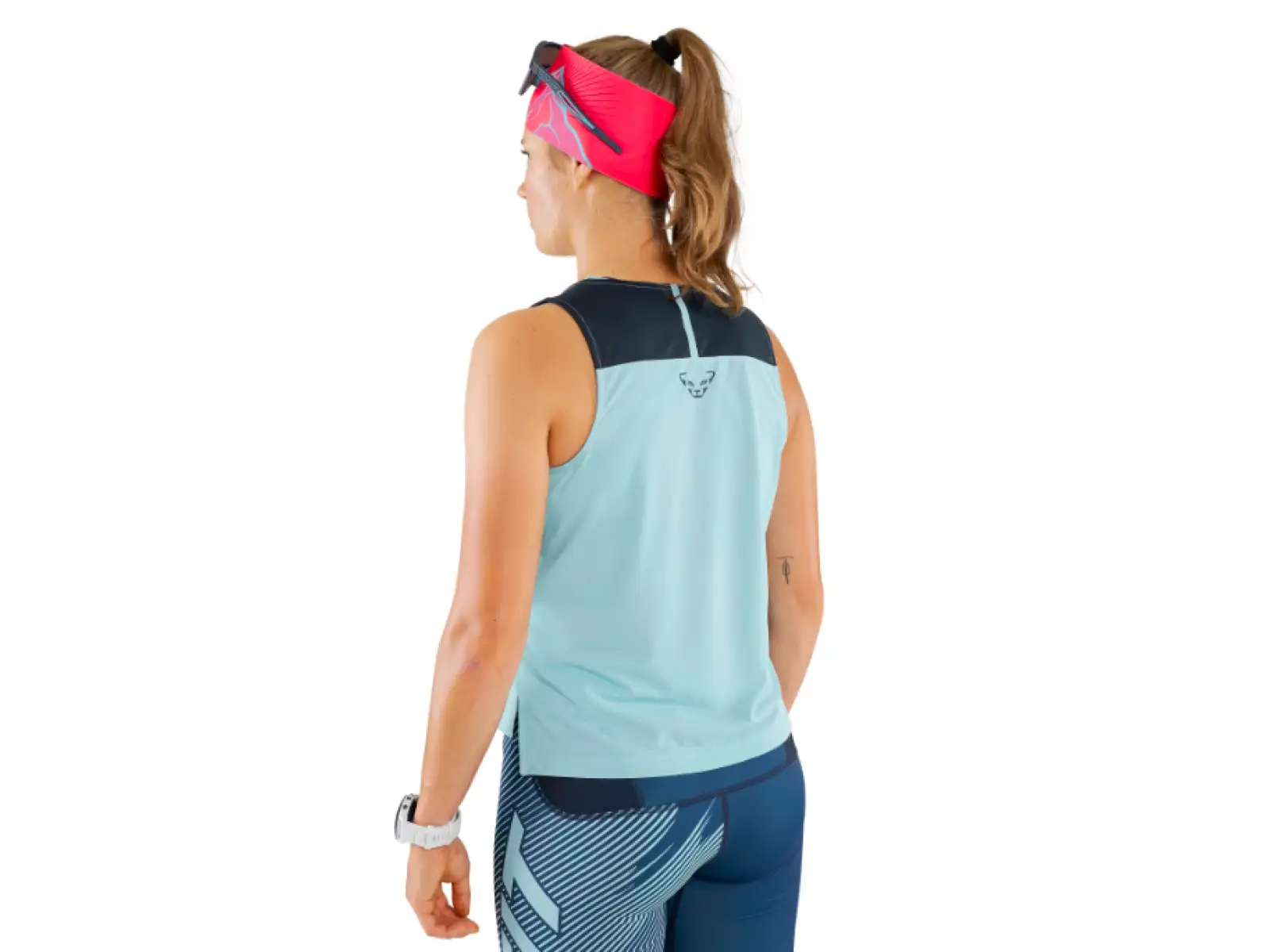 Dynafit Sky Crop Top damska koszulka bez rękawów Marine Blue