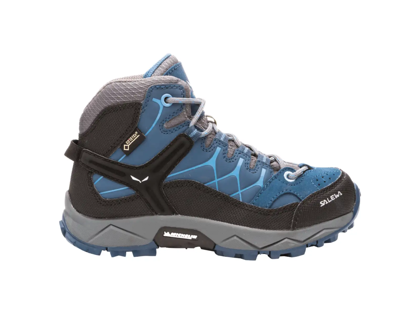 Salewa Alp Trainer Mid GTX dziecięce buty outdoorowe Dark Denim Charcoal