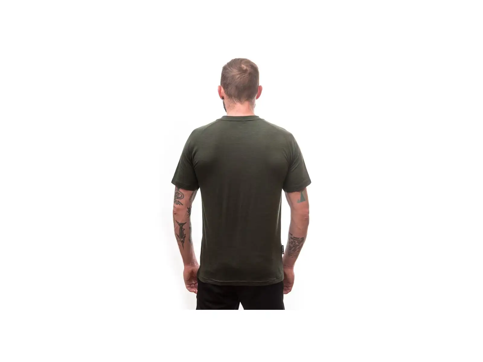Sensor Merino Air Earth męska koszulka krótki rękaw Olive Green