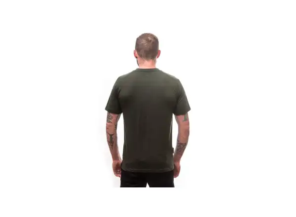 Sensor Merino Air Earth męska koszulka krótki rękaw Olive Green