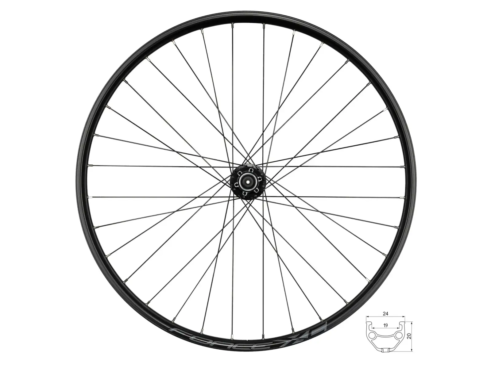 Force XC Disc 27,5" przednie koło wyplecione piasta Force F804342