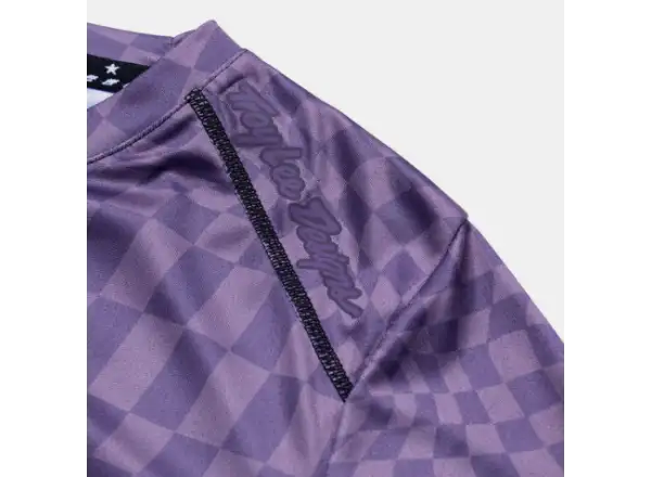 Troy Lee Designs Lilium Twisted Checkers damski dres długi rękaw Deep Purple
