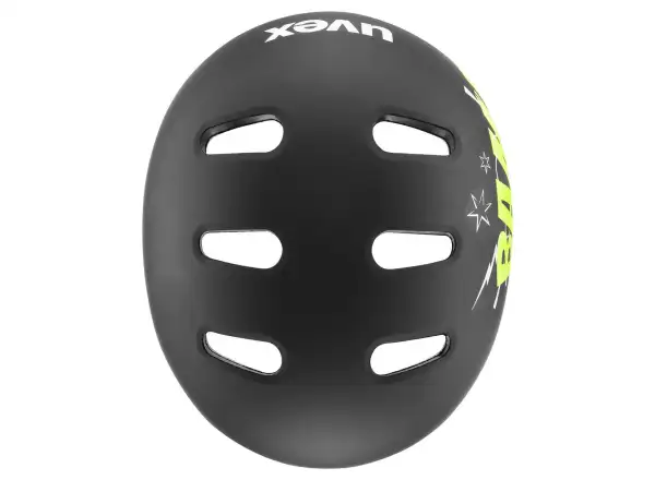 Uvex Kid 4 Style kask dziecięcy Bam Black/Lime Matt