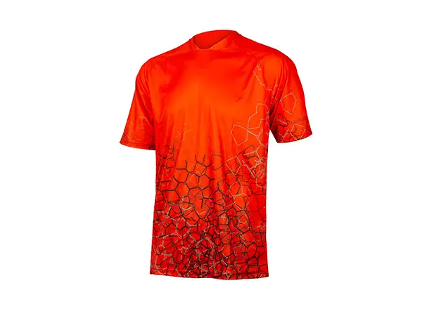 Endura SingleTrack Print Tee LTD męska koszulka z krótkim rękawem Paprika