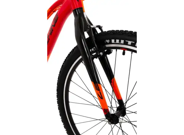 Rock Machine Thunder 27 VB dziecięcy rower górski Gloss Red/Black/Orange