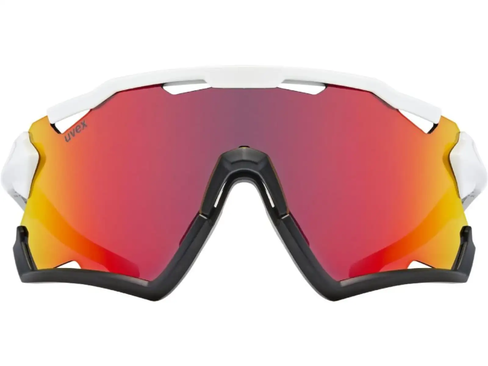 Uvex Sportstyle 228 okulary White Black / Mirror Red UNI