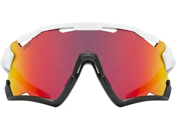 Uvex Sportstyle 228 okulary White Black / Mirror Red UNI