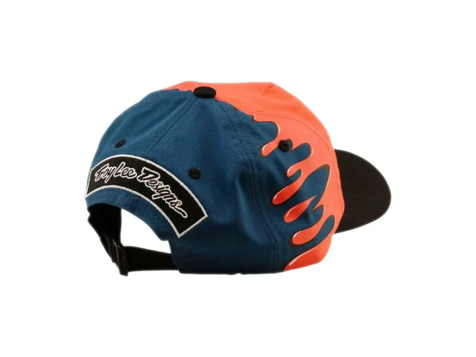 Troy Lee Designs Unstructured Curved Finish Line czapka z daszkiem Coral/Blue