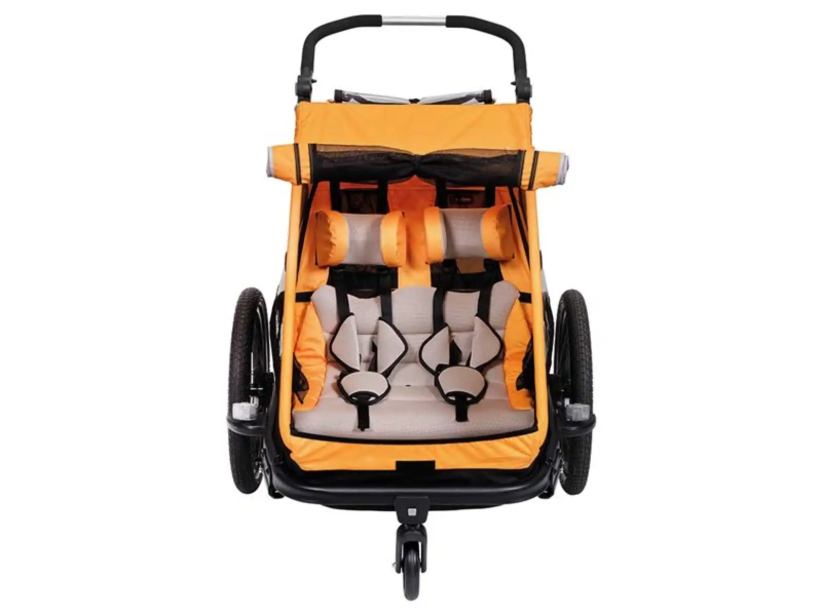 XLC DUOs BS-C10 dwumiejscowa przyczepka 20" Marigold/Anthrazit