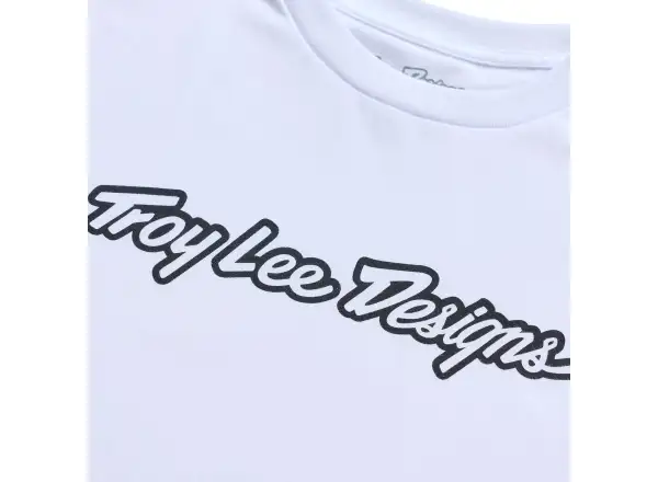 Troy Lee Designs Signature męska koszulka krótki rękaw White/Black