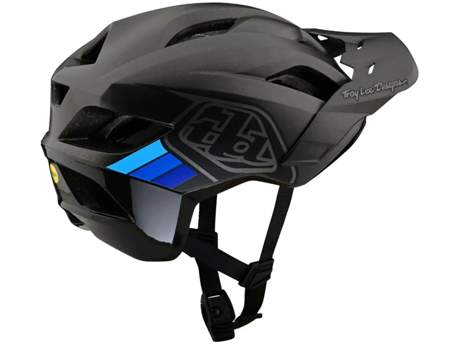 Troy Lee Designs Flowline SE Mips kask Badge Charcoal/Gray