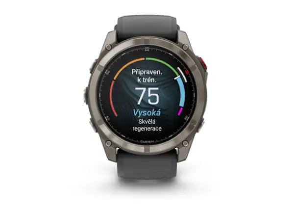 Garmin fenix 8 Pro 51 mm AMOLED Sapphire inteligentny zegarek Titanium Graphite/Black