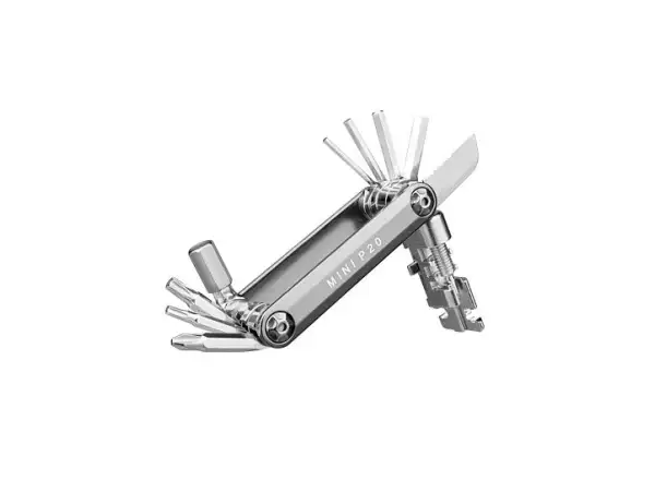 Topeak Mini P20 multiklucz 20 funkcji srebrna