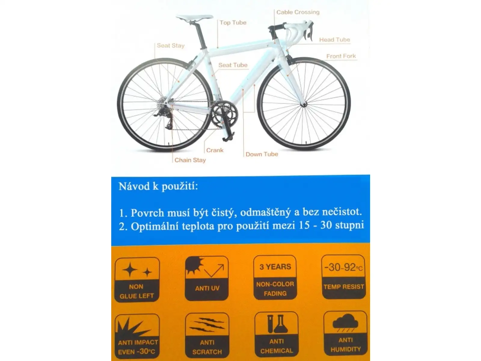 Airbone Paint Guard ochranne naklejki na ramę 13 sztuk