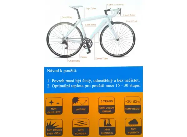 Airbone Paint Guard ochranne naklejki na ramę 13 sztuk