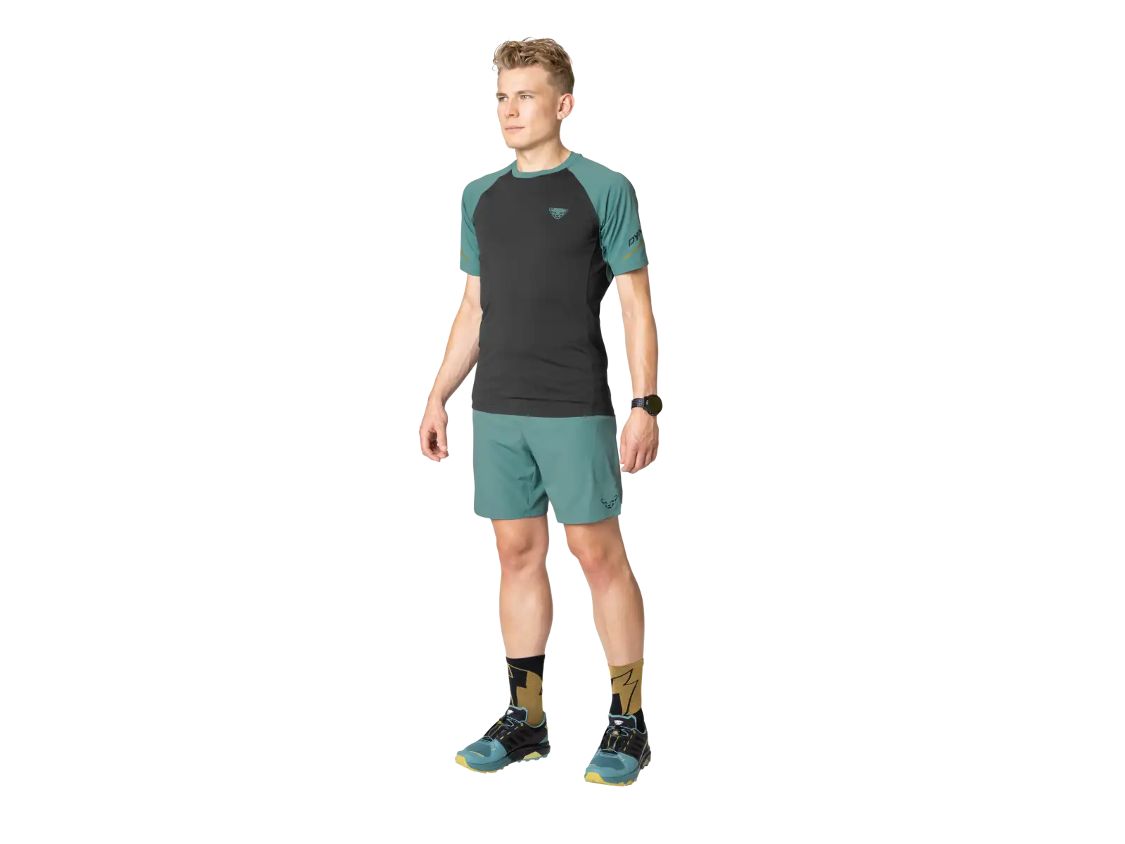 Dynafit Alpine Pro 2v1 męskie szorty biegowe Atlantic