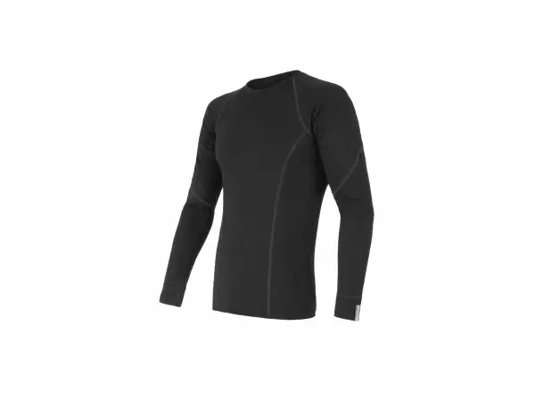 Sensor Merino Active męska koszulka z długim rękawem czarna