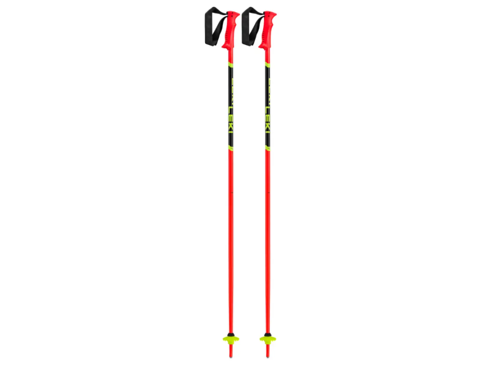 Leki Racing Kids dziecięce kije zjazdowe Bright Red/Black/Neon Yellow