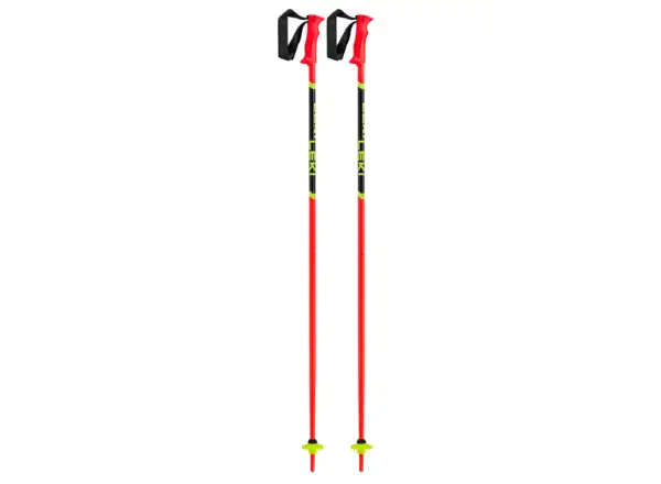 Leki Racing Kids dziecięce kije zjazdowe Bright Red/Black/Neon Yellow