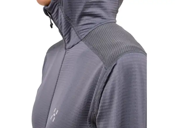 Haglöfs L.I.M Mid Multi Hood damska bluza z kapturem ciemnoszara