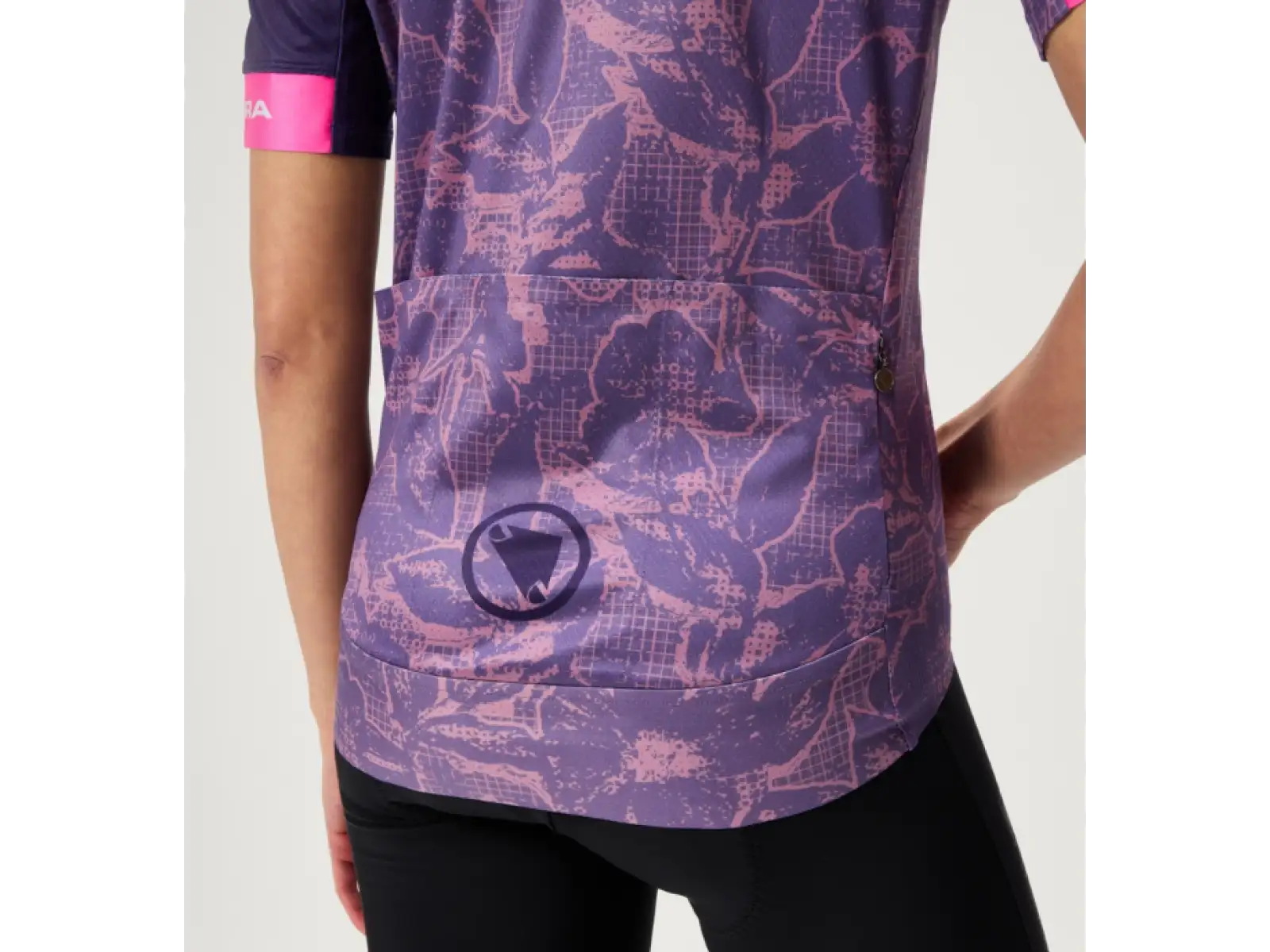 Endura FS260 Floral damski dres krótki rękaw Bramble