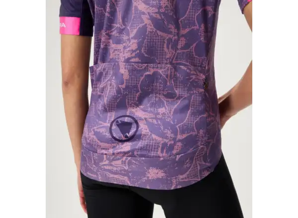 Endura FS260 Floral damski dres krótki rękaw Bramble