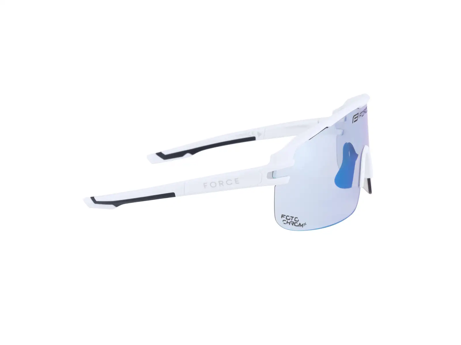 Force Epic okulary rowerowe białe/niebieskie fotochromatyczne szkło