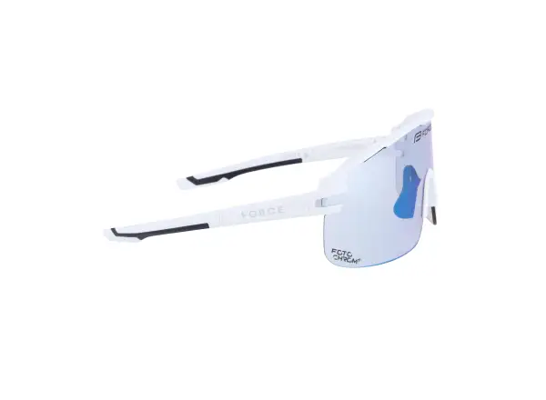 Force Epic okulary rowerowe białe/niebieskie fotochromatyczne szkło