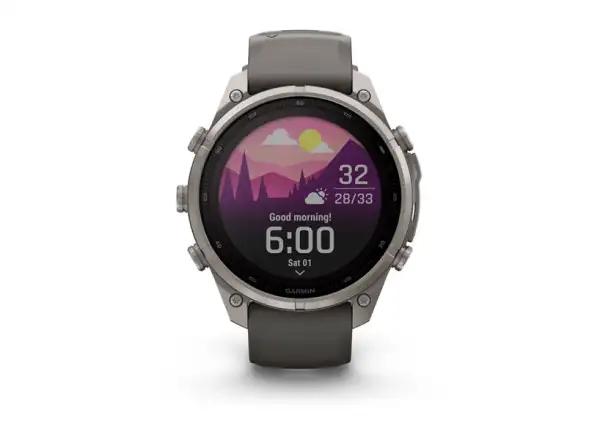 Garmin Fénix 9 Pro inReach Solar 47 mm Tytan Pebble Gray/Silver Gray
