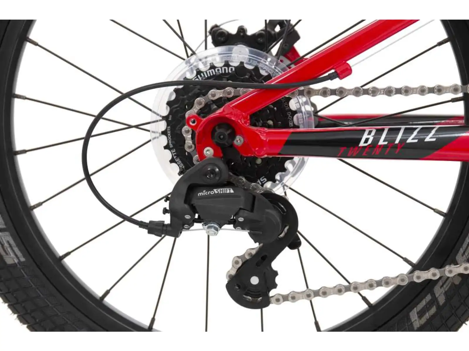 Rock Machine Blizz 20 MD rower dziecięcy Gloss Red/White/Black