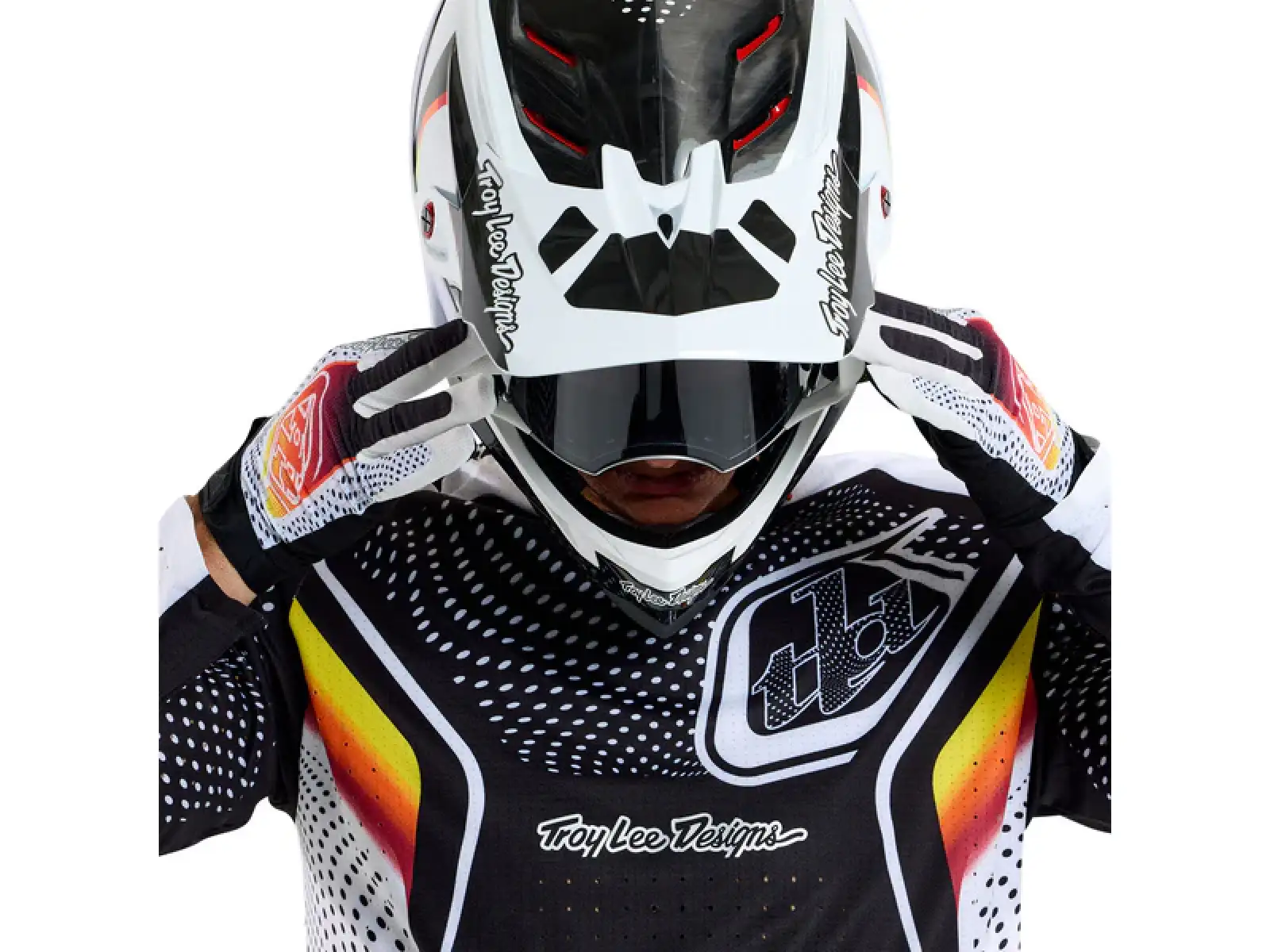 Troy Lee Designs Sprint Ultra Optic męska koszulka z długim rękawem Black