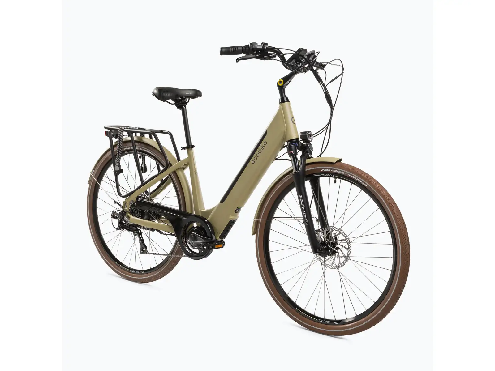 Ecobike X-City rower elektryczny miejski 468 Wh Cappuccino
