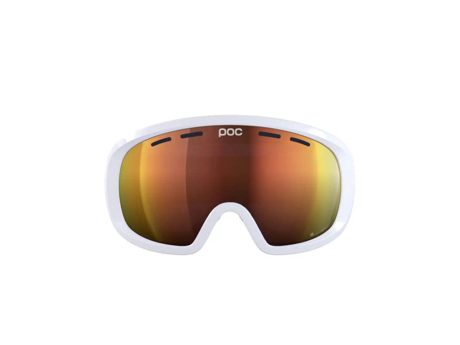 POC Fovea Mid gogle narciarskie Hydrogen White/Partly Sunny Orange