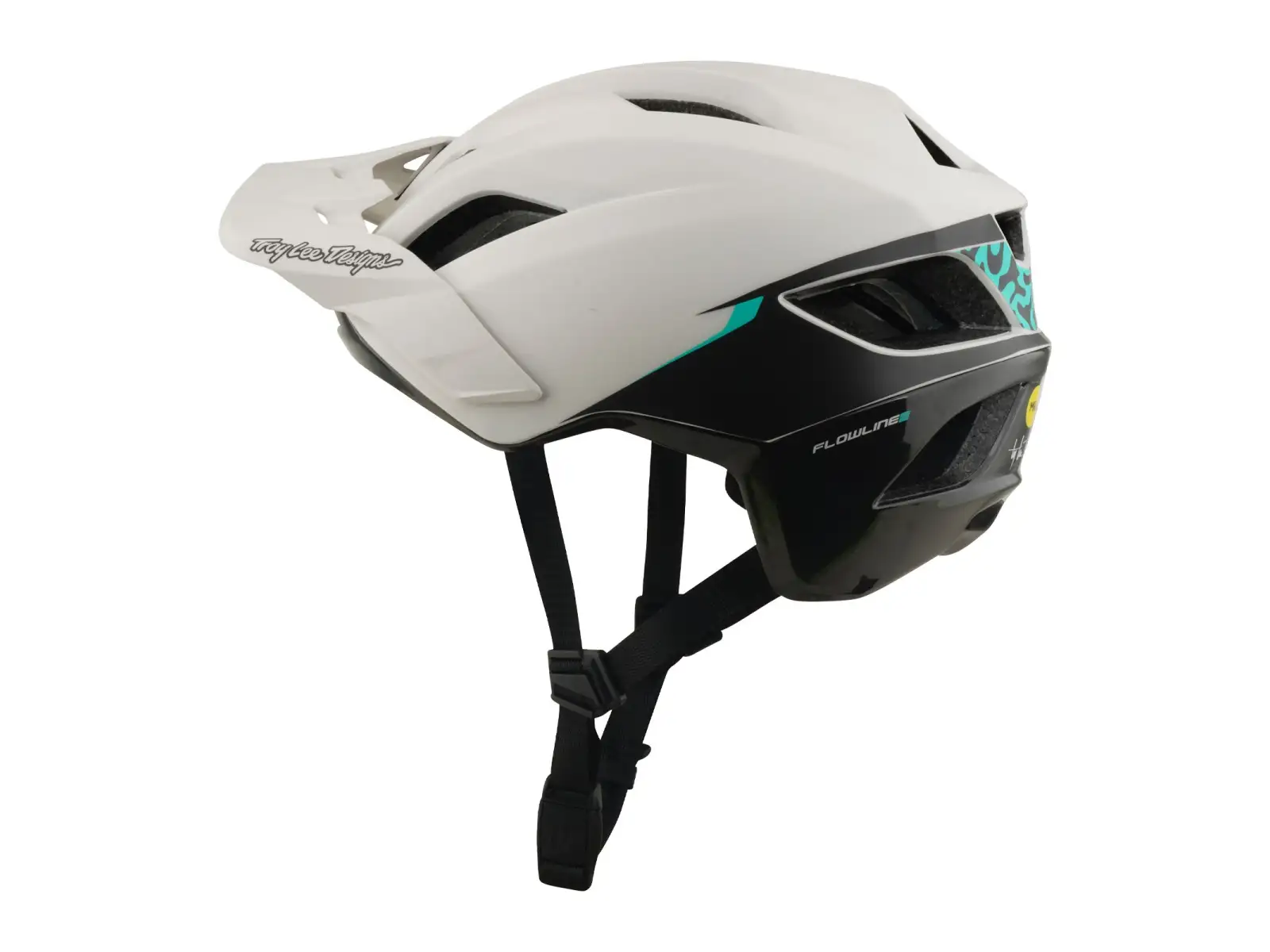 Troy Lee Designs Flowline SE MIPS kask Stacks Pumice/Real Teal