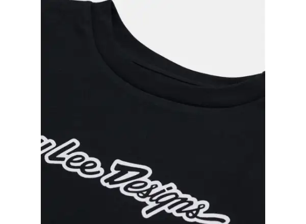Troy Lee Designs Signature damski t-shirt krótki rękaw Black