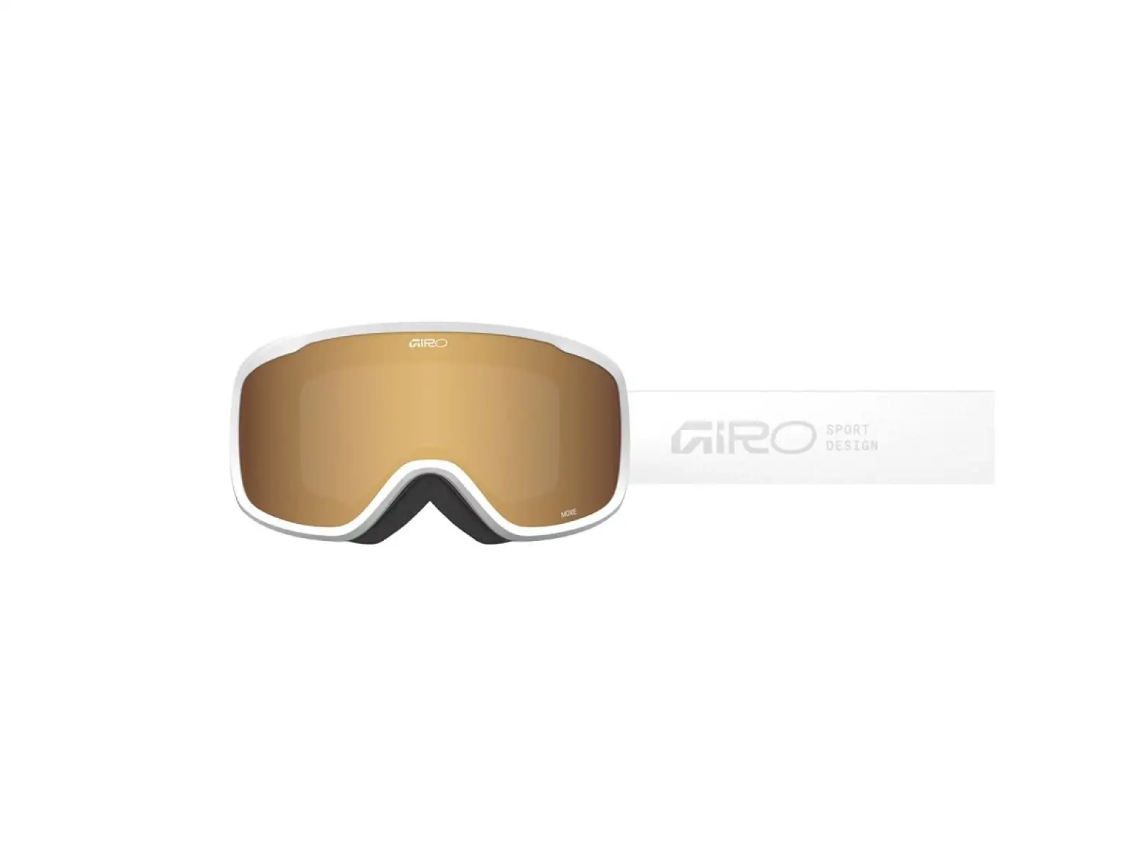 Giro Moxie damskie gogle narciarskie White Stacked/Amber Gold/Yellow (2szyby)