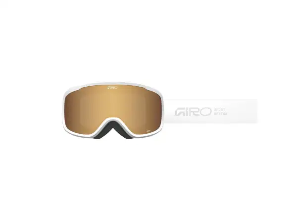 Giro Moxie damskie gogle narciarskie White Stacked/Amber Gold/Yellow (2szyby)
