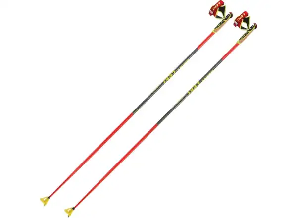 Leki HRC Team kijki biegowe bright red/neon yellow/black