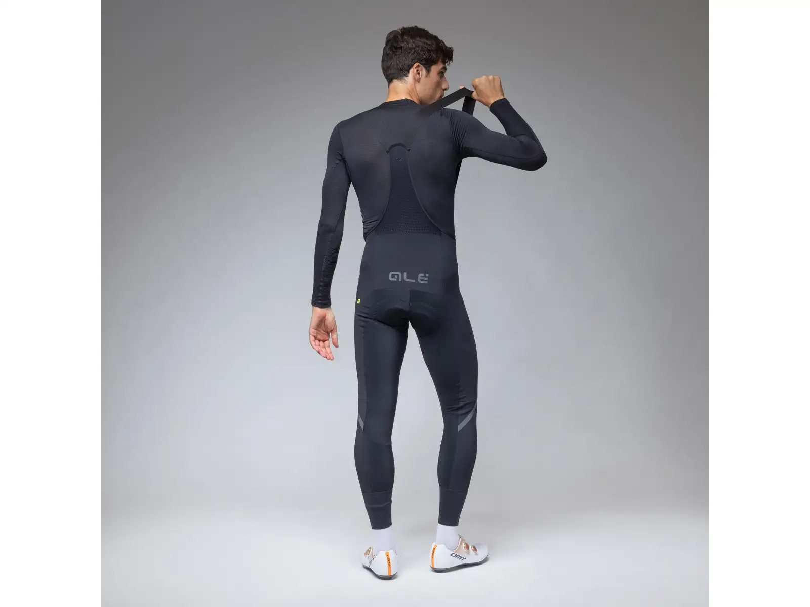 Alé R-EV1 Thermo Shield męskie zimowe spodnie rowerowe Black