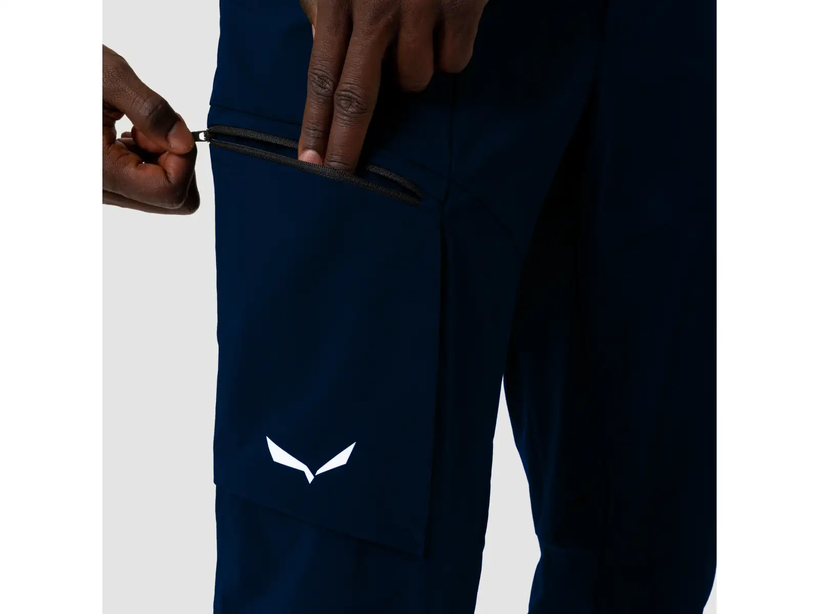Salewa Puez Durastretch Cargo męskie spodnie Navy Blazer