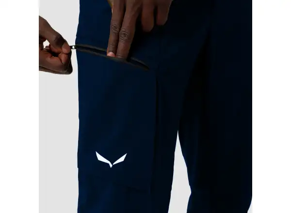 Salewa Puez Durastretch Cargo męskie spodnie Navy Blazer
