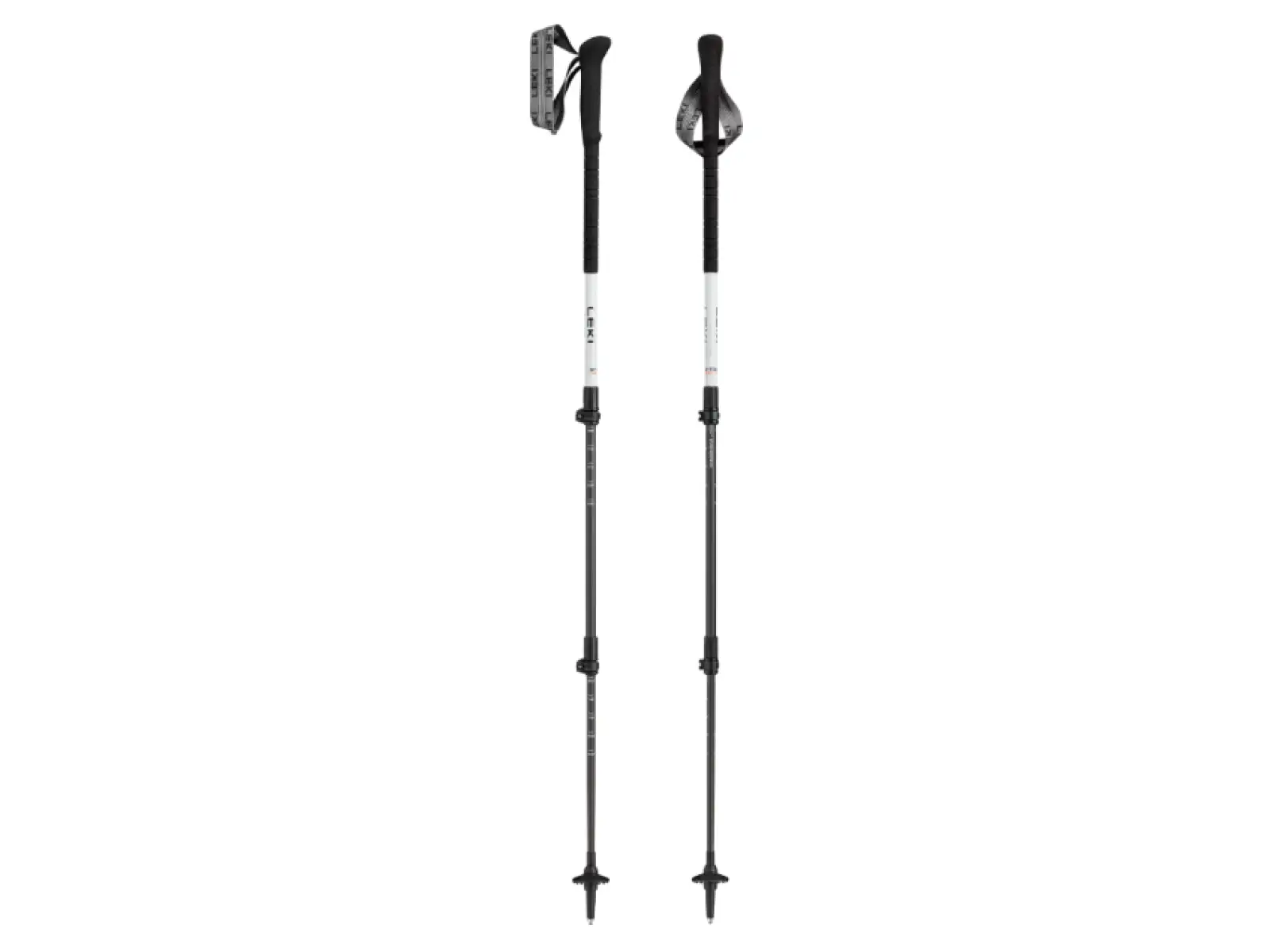 Leki Skytera Carbon Lite kije trekkingowe white-black-neonorange