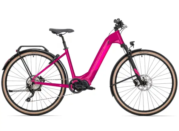 Rock Machine Crossride INT e500 Lady Touring damski rower elektryczny /Gloss Purple/Pink
