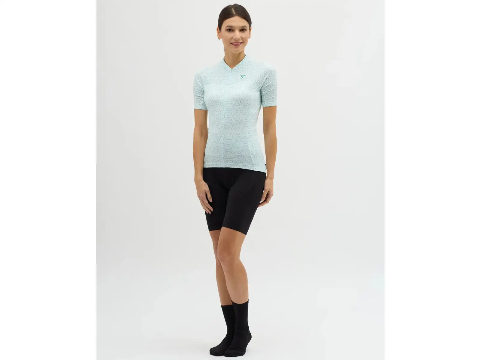 SIlvini Catirina damski dres krótki rękaw Cloud/Green