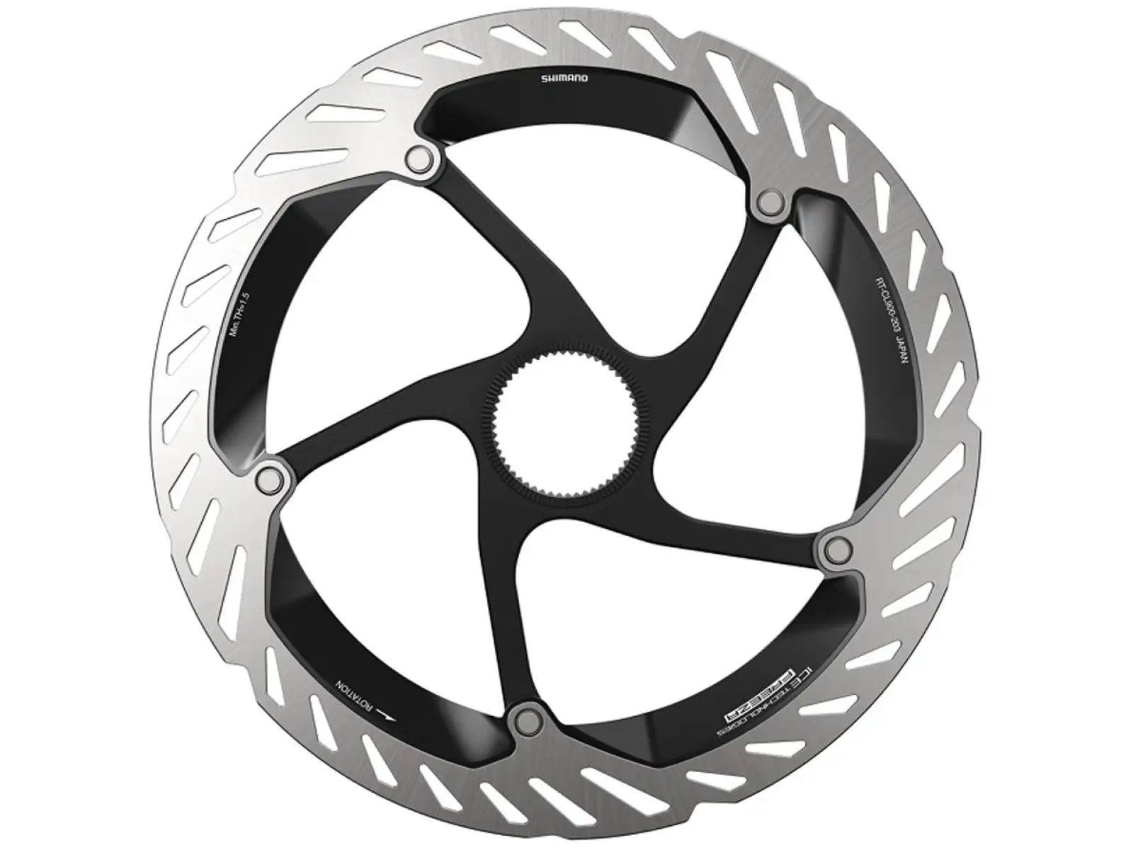 Shimano RT-CL900 tarcza hamulcowa 203 mm, center lock, Ice Tech, zewnętrzny lock ring