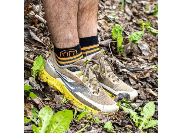 Sidas Run Anatomic Light Ankle skarpety do biegania biało-czarna
