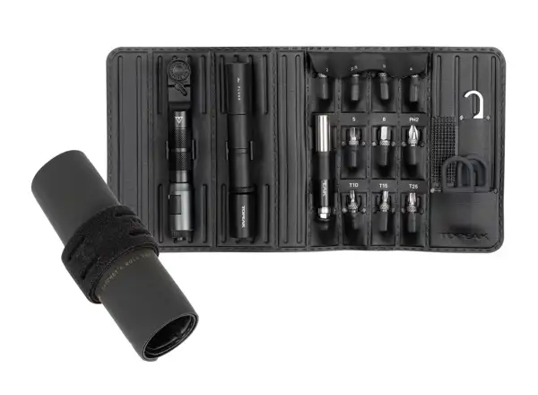 Topeak Ratchet'n Roll Pro zestaw narzędzi z grzechotką 17 funkcji czarna