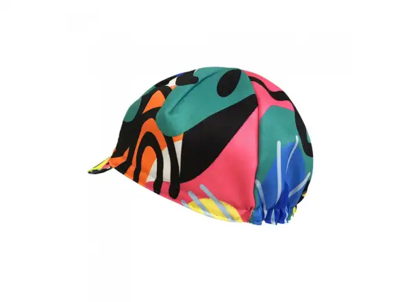 Cinelli DEEP LOVE DIVE czapka rowerowa niebieska/zielona/żółta