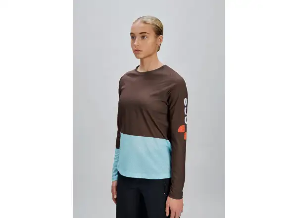 POC Motion Air damska koszulka z długim rękawem Bronzite Brown/Lazurite Blue