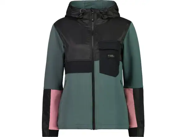 Mons Royale Decade Mid Hoody damska bluza dlugi rękaw Burnt sage/czarna
